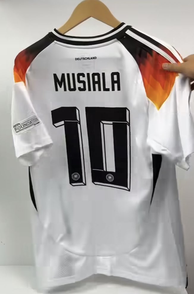 If Musiala scores against Hungary, i will send this Musiala shirt to one lucky winner. 🥳 🇩🇪 

To enter:

• Follow @thfcmicah and @Nkwameeee 
• Like and Repost
• Comment score prediction #EURo2024
