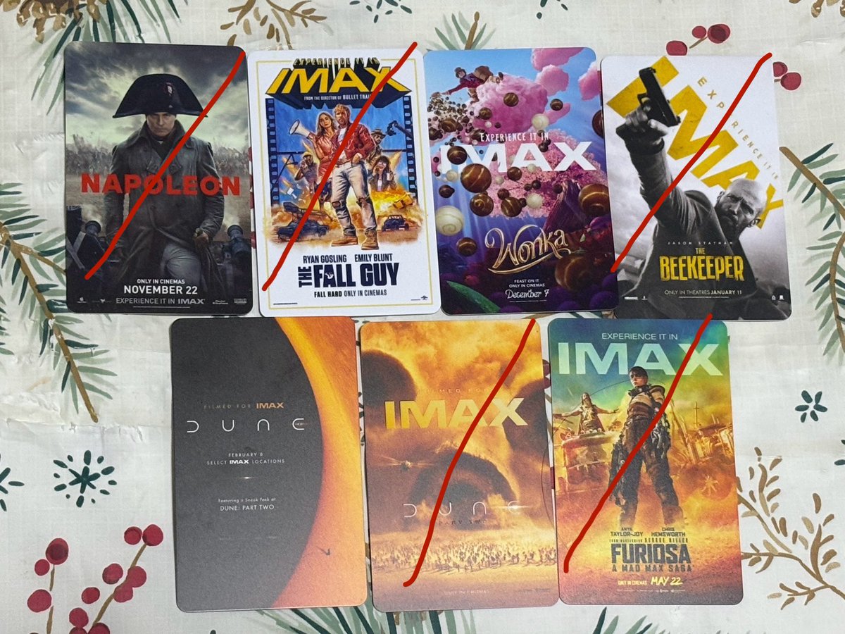 cinememorial_'s tweet photo. update

❌ SOLD OUT
- Napoleon
- The Beekeeper
- Dune: Part Two https://t.co/2GR53zx3t9