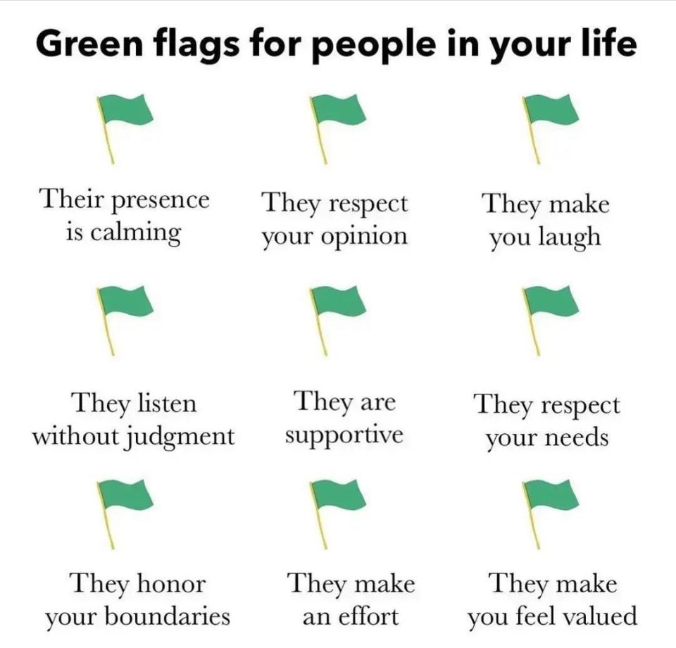 Green flags!