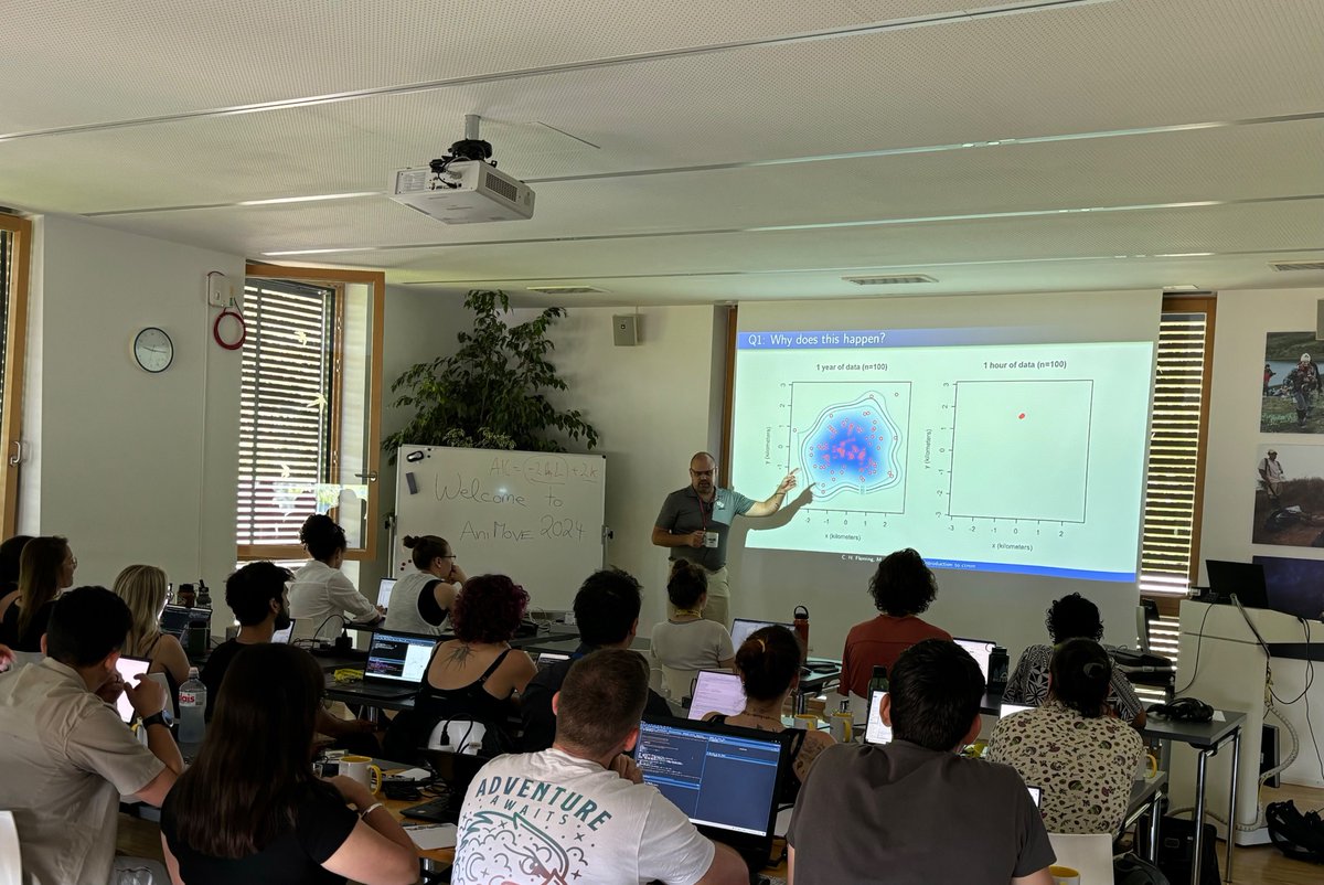 AniMove is on Bluesky @animove-course.bsky.social (@animove) on Twitter photo Exciting day 3 - #Animove2024 summer school. Today Chris Flemming is teaching continuous-time movement modelling <a href="/MPI_animalbehav/">MPI-AB is on Bluesky @mpi-animalbehav.bsky.social</a> 🤓 any questions ? Exciting day 3 - #Animove2024 summer school. Today Chris Flemming is teaching continuous-time movement modelling <a href="/MPI_animalbehav/">MPI-AB is on Bluesky @mpi-animalbehav.bsky.social</a> 🤓 any questions ?
