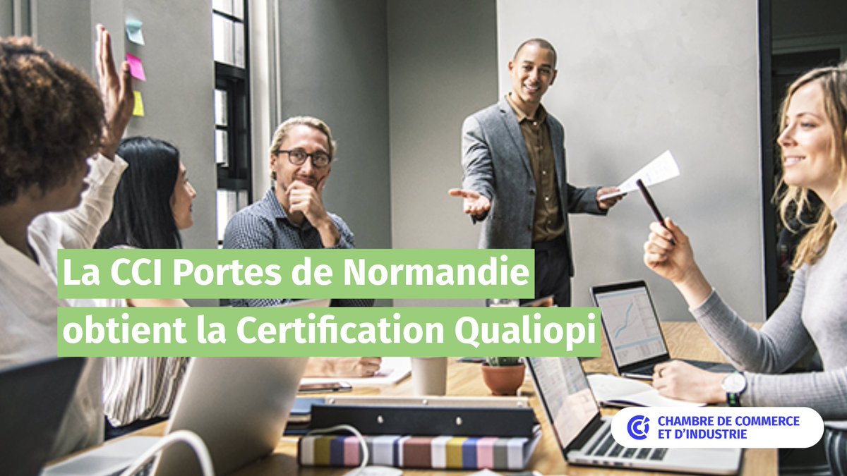 🏅La CCI Portes de Normandie obtient la Certification Qualiopi pour ses formations ! Une reconnaissance gage de sécurité et de sérieux vis-à-vis de nos stagiaires et apprenants ✅

Découvrez l'article complet ici 👉🏼 tinyurl.com/464yhshf