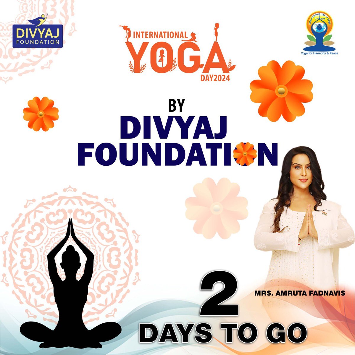 Divyajfound's tweet photo. Join us as we come together in harmony and peace with the Divyaj Foundation on International Yoga Day! 🧘‍♂️🧘‍♀️

#DivyajFoundation #InternationalYogaDay #AmrutaFadnavis #YogaForEveryone #WellnessJourney #MindfulnessMatters #InnerPeace #YogaUnity https://t.co/c1uetatJcI