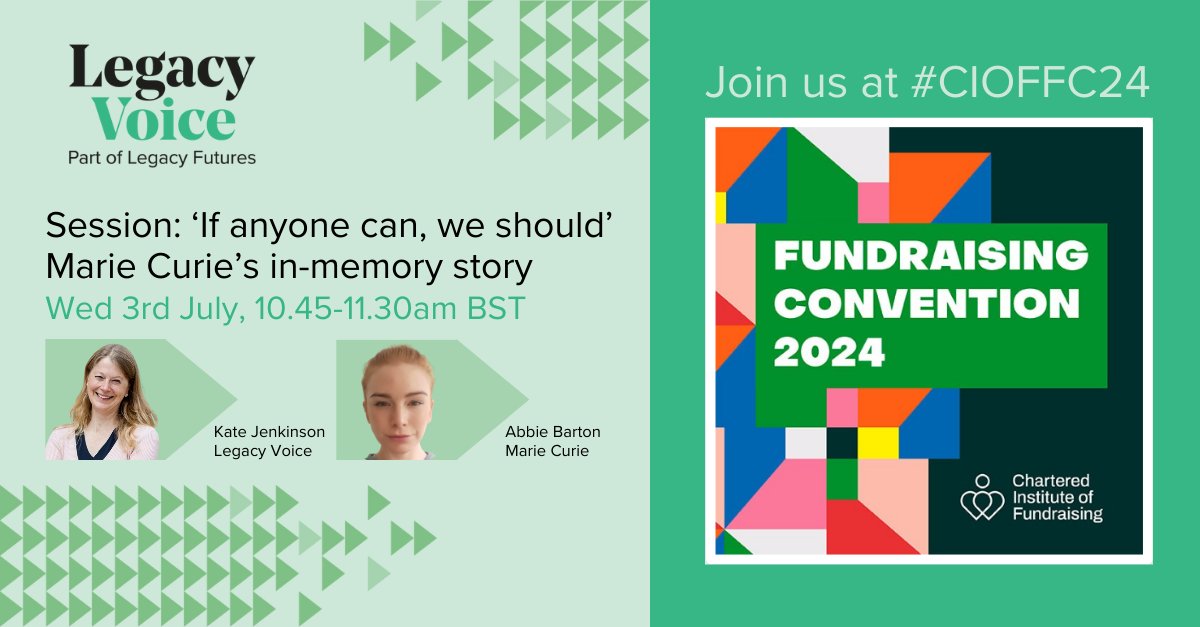 How did Marie Curie develop a new, best in class #InMemory #Fundraising programme? In their session at #CIOFFC24 on 3rd July, Abbie Barton, <a href="/mariecurieuk/">Marie Curie</a>, and our own Kate Jenkinson explain.

👉Full session description: events.rdmobile.com/Sessions/Detai…