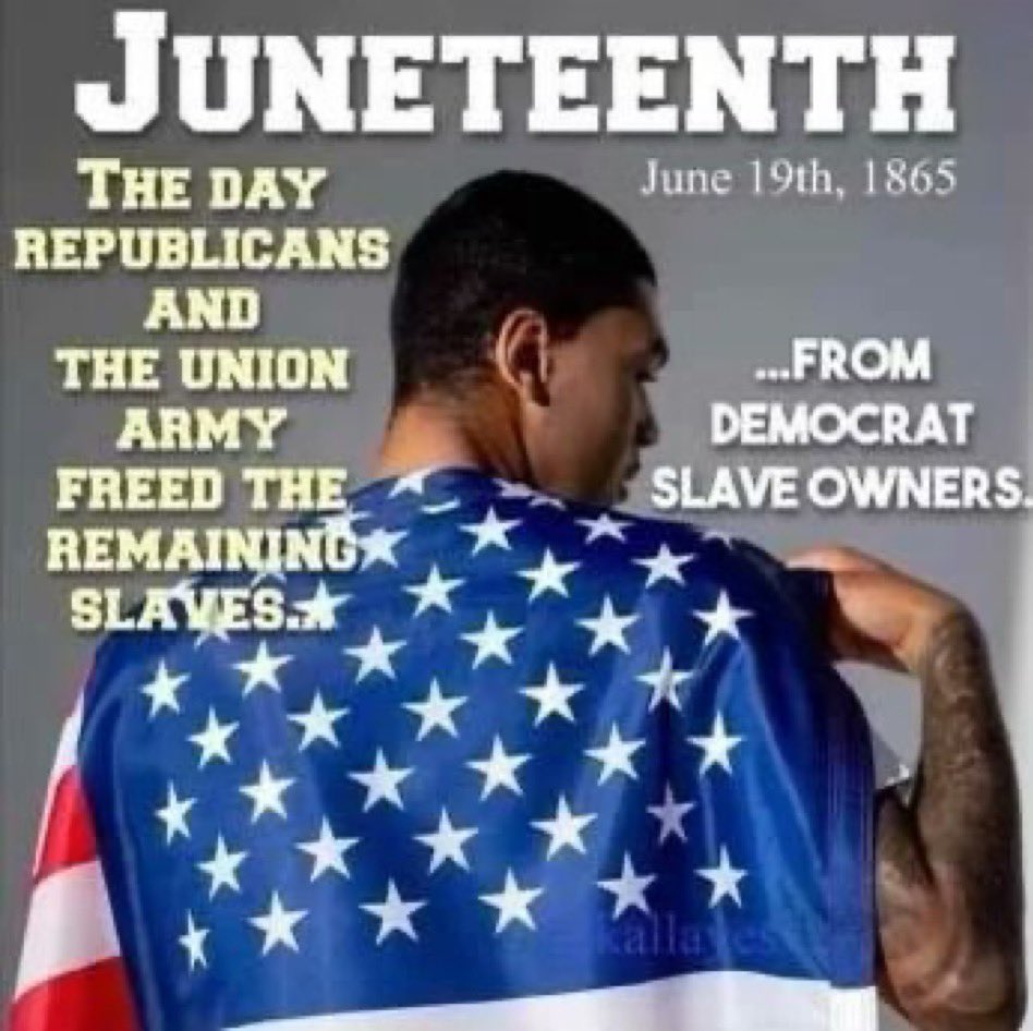 SaltyGoat17's tweet image. Make sure to wish everyone a Happy #Juneteenth !!!

And share so they know why??👇🏻