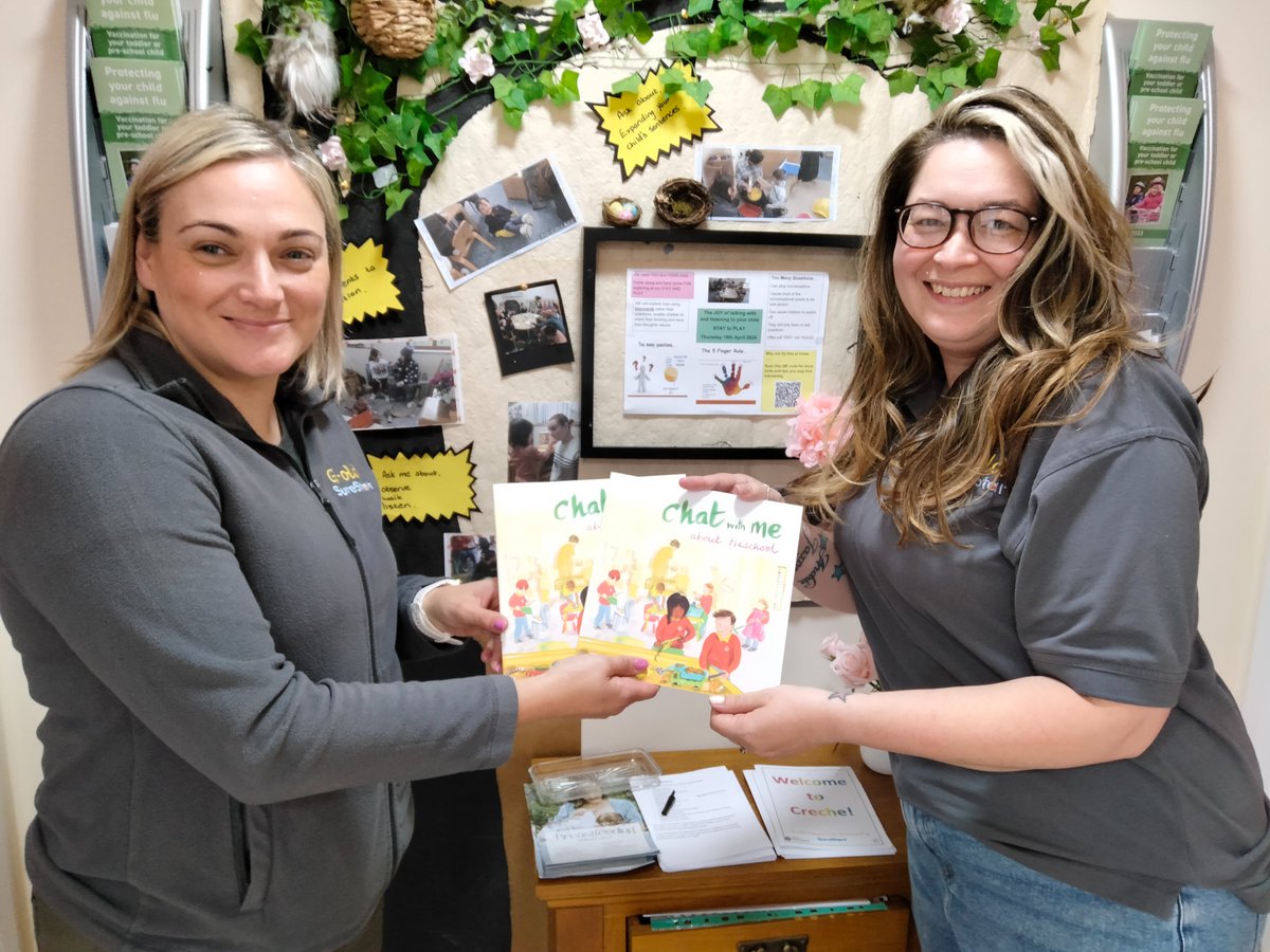 Here we are at one of our programmes to meet with parents, children and staff to gift the “Chat with me about pre-school” resource!

The book has been designed to help parents support their child with the transition to a new school setting.