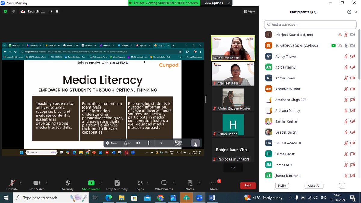 Dr. Sumedha Sodhi #ClimateActionEdu tweet media
