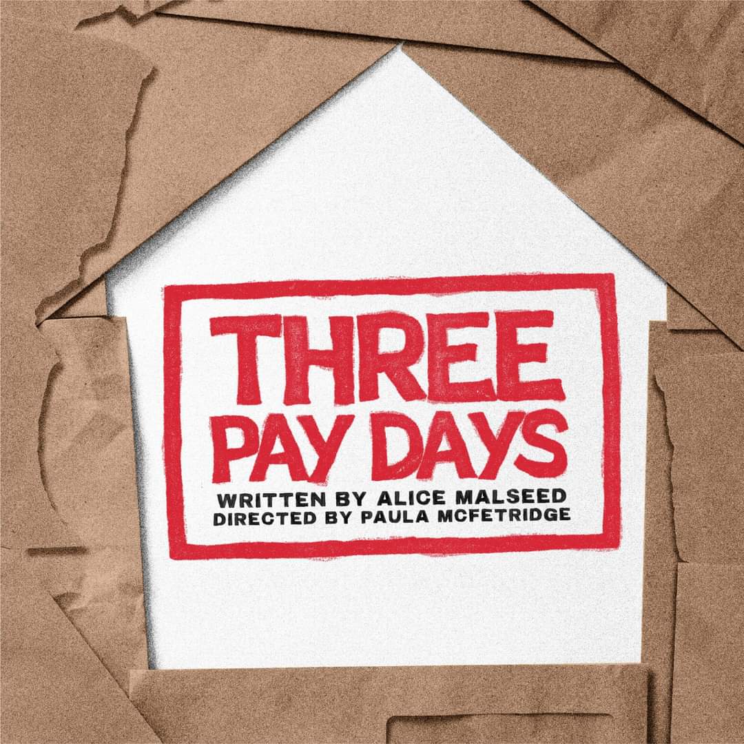 From the producer of Not On Our Watch, and the writer of The Half Moon, 'Three Pay Days' is a searing portrayal of the human cost of austerity within a rigged social security system.

More Info &amp; Tickets 🎟 
derryplayhouse.co.uk/event/kabosh-t…

🗓️ 3rd August 2024
⏰ 8pm
📍 The Playhouse