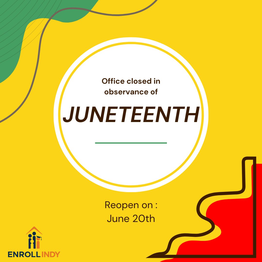 Our office will be closed on June 19th in observance of the federal holiday. We will return to normal business hours on Thursday June 20th.