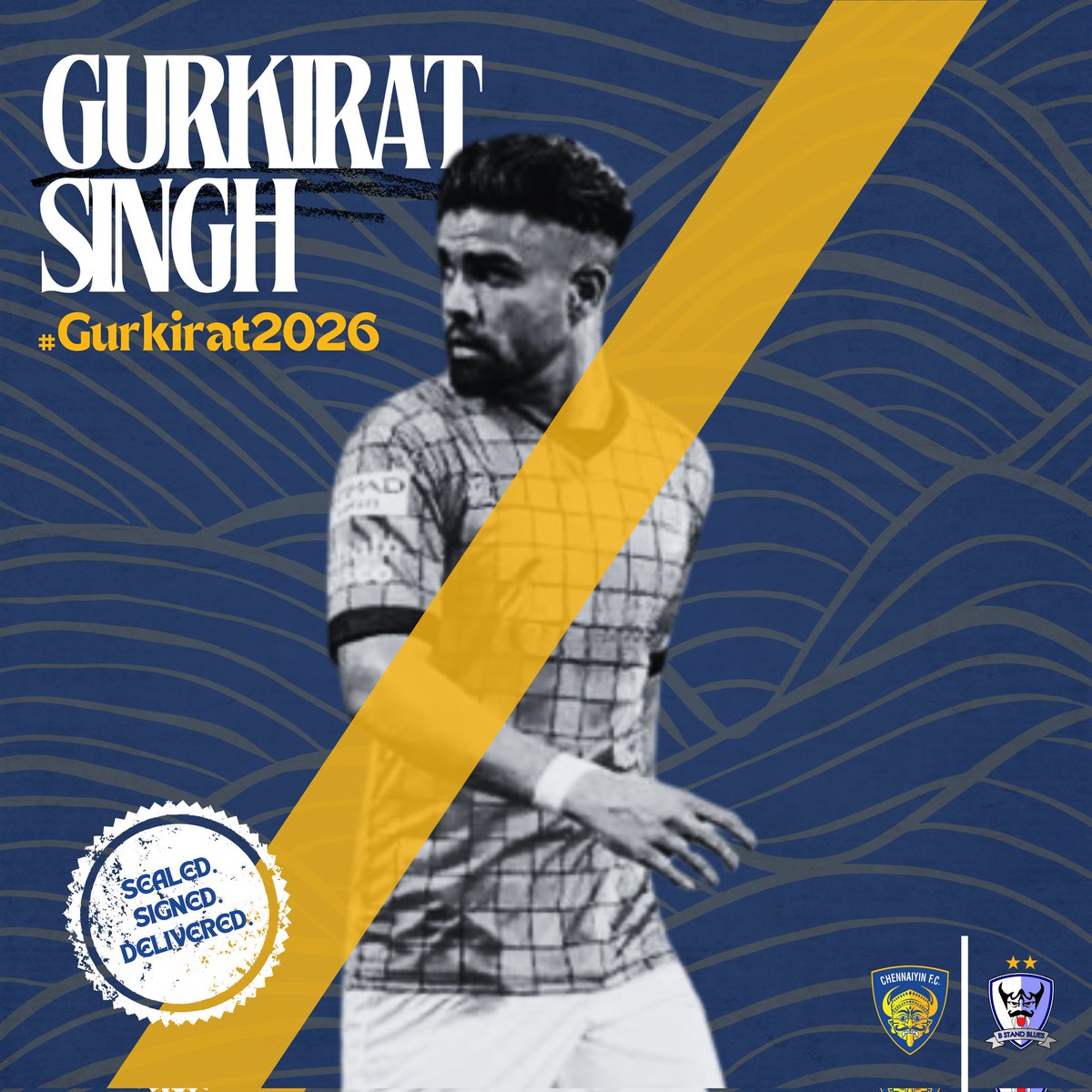 𝐀𝐑𝐑𝐈𝐕𝐀𝐋 #𝟖

India best striker from junior teams arrives to boost our forward line with his tenacity, pace and skill – Moving form the Mumbai Football Arena for the Marina Arena - Gurkirat Singh.

SIGNED. SEALED. DELIVERED.

#VanakkamGurkirat #Gurkirat2026 #Rebuild2024