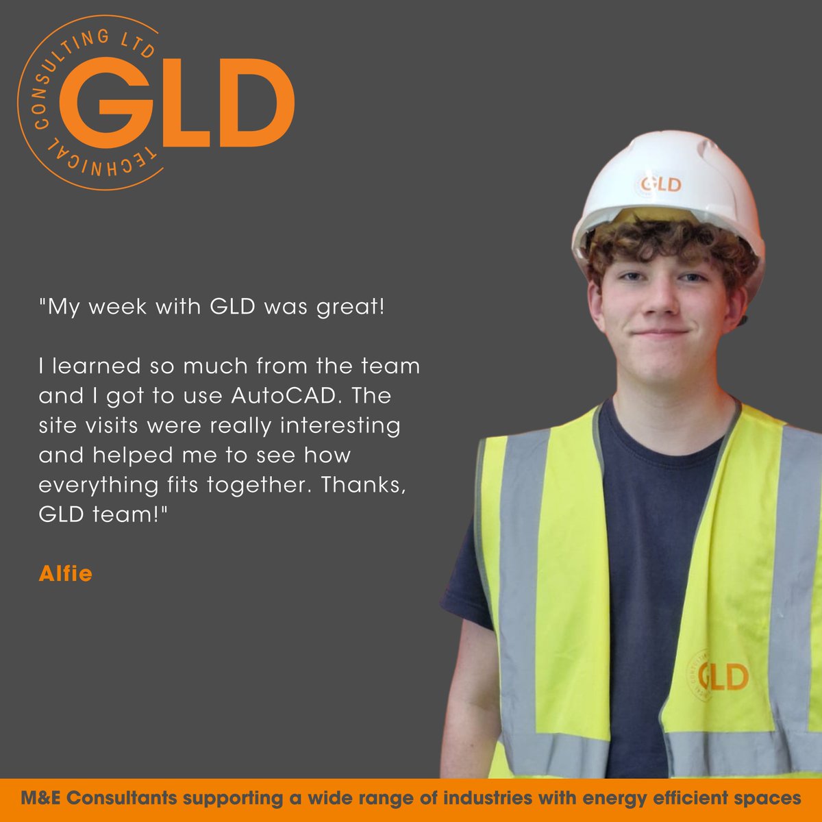 It was great having our first work experience student, Alfie, with us last week! He learned from our design teams, used AutoCAD, and joined site visits. Best of luck in your studies and future in Aeronautical Engineering, Alfie! 🚀 #WorkExperience #FutureEngineer