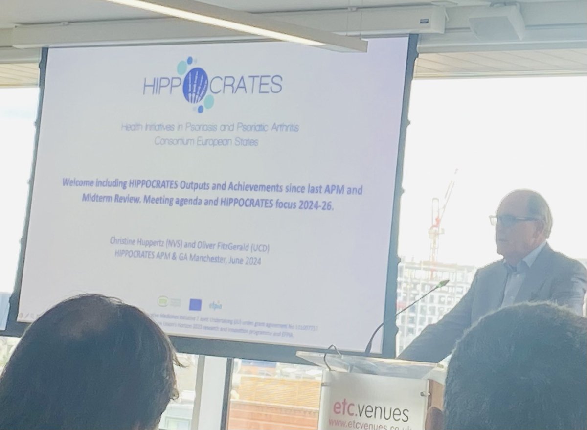Arani Vivekanantham (@arani_viv) on Twitter photo It is great to be in Manchester for Day 1 of the <a href="/Hippocrates_IMI/">Hippocrates-IMI</a> Annual Plenary Meeting #psoriasis #psoriaticarthritis It is great to be in Manchester for Day 1 of the <a href="/Hippocrates_IMI/">Hippocrates-IMI</a> Annual Plenary Meeting #psoriasis #psoriaticarthritis