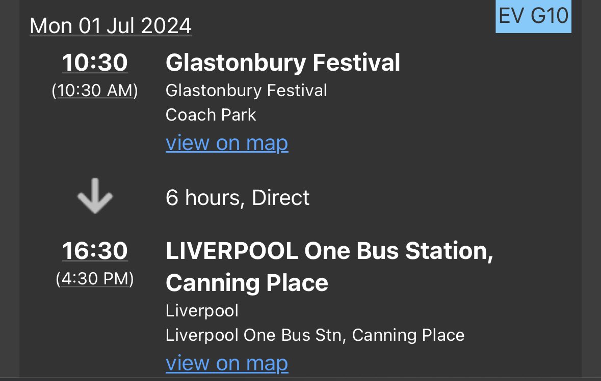 Harry_Armstrong's tweet photo. I’ve got x1 National Express return coach travel from Liverpool to Glastonbury available at face value. DM me.

@GlastoWatch @GlastoInfo @TheGlastoThingy @glastobation @GlastoFestFeed https://t.co/sFIfE3WLYw