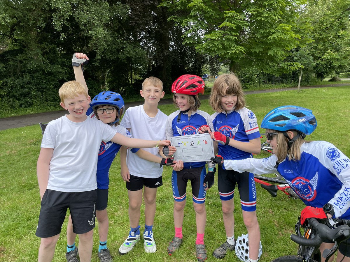 MatlockPrimary's tweet image. Congratulations to our #grasscycling team who came first out of 5 teams!! So proud of you all.