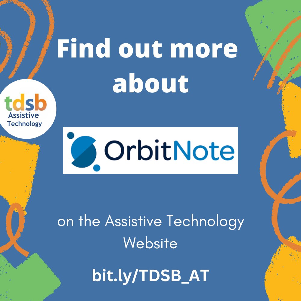 TDSB_AT's tweet image. #WhatsNewWednesday Have you heard of #OrbitNote? It’s a toolbar for teachers and students to access allowing you to annotate on PDFs bit.ly/TDSB_AT

#AssistiveTechnology #UDL #inclusion #accessibility #tdsb