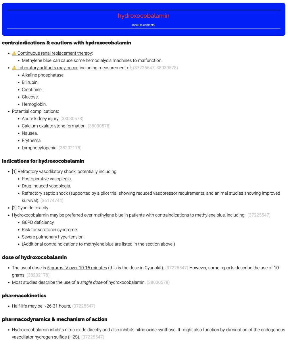 after a week on service with lots of refractory shock, I added a section on refractory shock to IBCC.  and also a section on hydroxocobalamin.  better late than never 😬

any useful bits I left out?
emcrit.org/ibcc/shock/