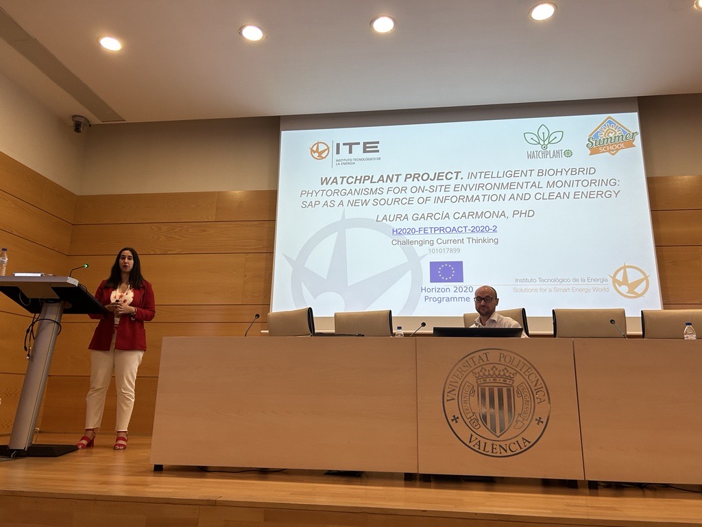 ✔ International Summer School in the field of Ambient Intelligence. 

Laura García Carmona presenting the project. 
<a href="/WatchplantP/">WatchPlant EU Project</a> #EuropeanComission
  
📍 <a href="/UPV/">Universitat Politècnica de València</a>

#Watchplant #Biotechnology #ItEnergy