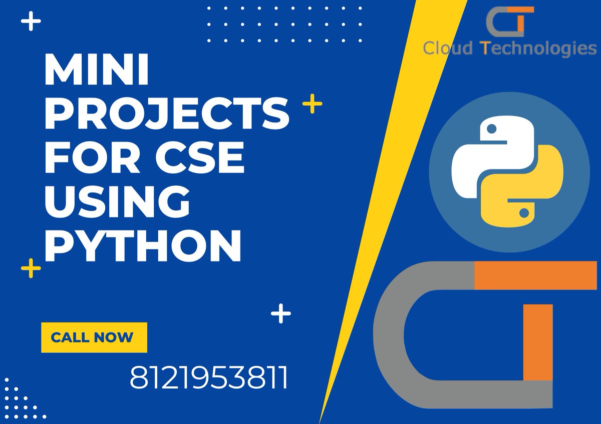 cloudtechpro's tweet image. 👉 Dive into exciting mini-projects for CSE students using Python! Build real-world applications and boost your coding skills.
Mobile: +91 8121953811

#IEEEminiprojects #cseminiprojects #miniprojects #cseprojects #ieee2024 #IEEELearning #miniprojects2024 #AIminiprojects