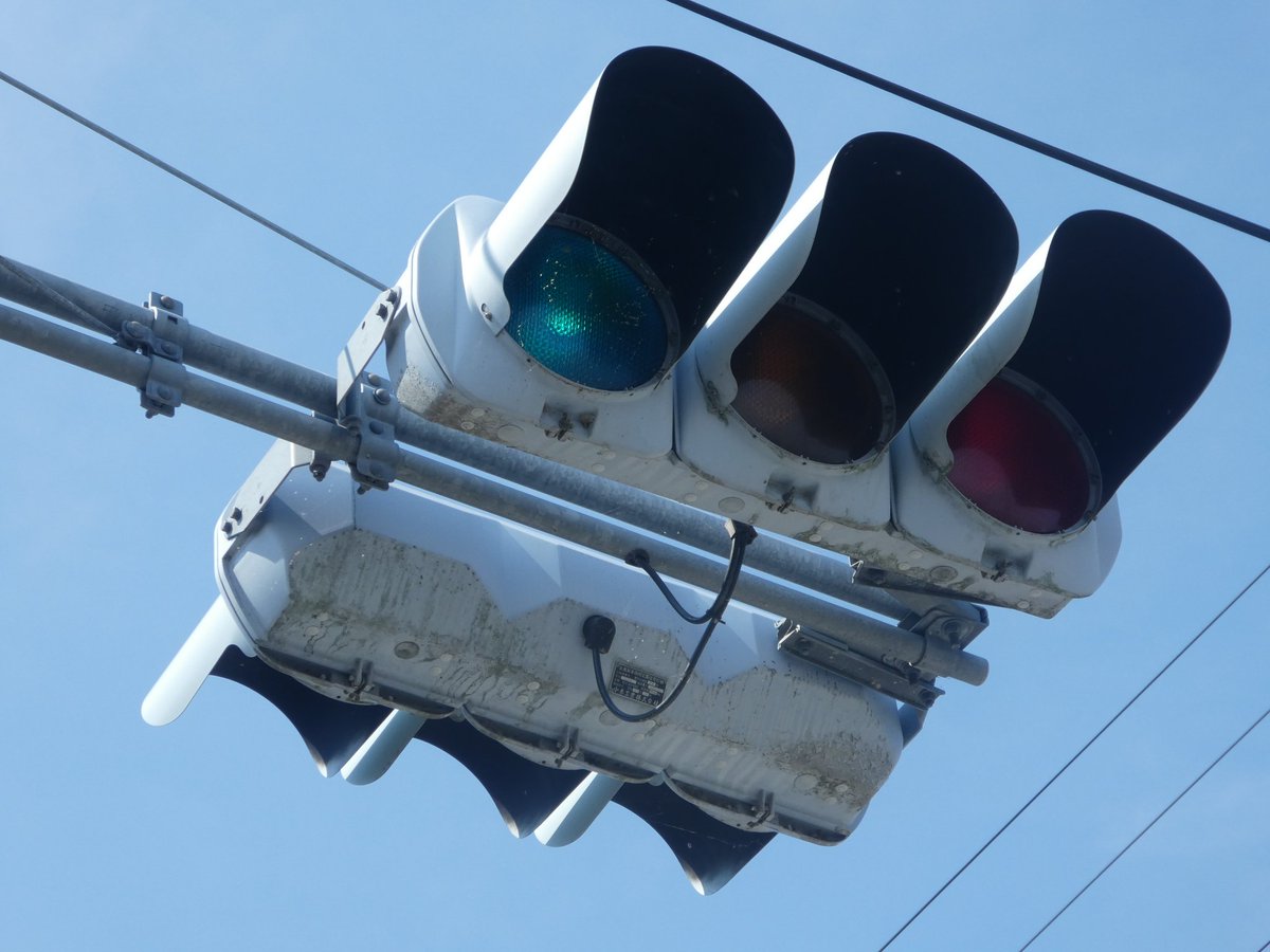 青森県上北郡七戸町坂ノ外、柴舘道ノ下 #信号機