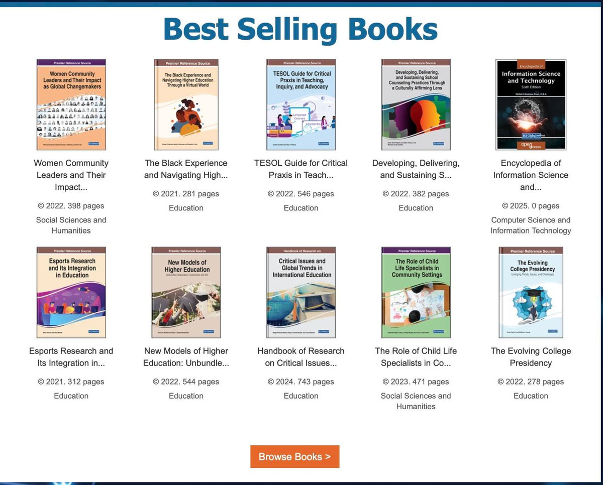 Dr. Raymond J. Schmidt (@drrjschmidt) on Twitter photo What do I spy? Bottom row, middle book!
We made the Best Selling list!
You may order it here if you wish.
igi-global.com/book/handbook-…
<a href="/Mathter/">Dr Megel R. Barker FIMA</a>, <a href="/Pak_Liam/">Dr. Liam</a>, <a href="/DrRJSchmidt/">Dr. Raymond J. Schmidt</a>
#international #education #research #criticalissuesgeneraltrends What do I spy? Bottom row, middle book!
We made the Best Selling list!
You may order it here if you wish.
igi-global.com/book/handbook-…
<a href="/Mathter/">Dr Megel R. Barker FIMA</a>, <a href="/Pak_Liam/">Dr. Liam</a>, <a href="/DrRJSchmidt/">Dr. Raymond J. Schmidt</a>
#international #education #research #criticalissuesgeneraltrends
