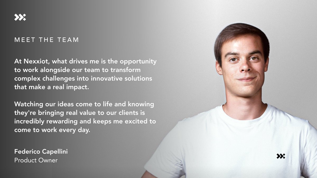 Nexxiot depends on problem solvers like Federico to optimize internal processes and support the creation of asset intelligence solutions to solve our clients most pressing challenges.

🔗lnkd.in/gbCKCS6U

#assetintelligence #problemsolvers  #Team #ClientChallenges