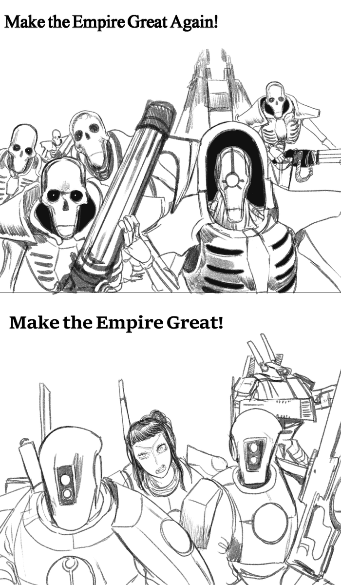 "Reasons for each faction's fighting in Warhammer 40k"

#Warhammer40k 