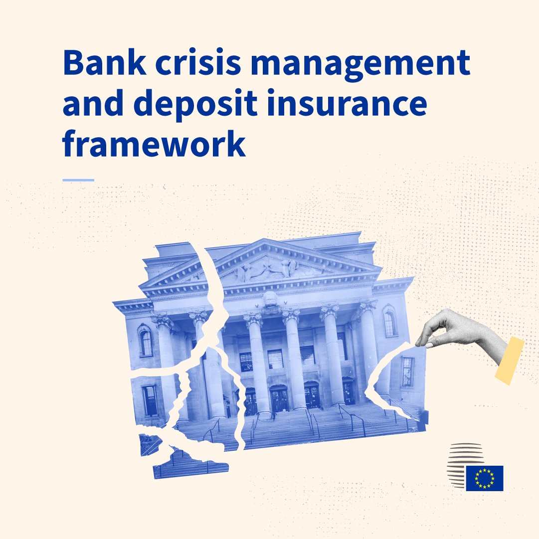 EUCouncil's tweet photo. The Council has agreed on new bank crisis management and deposit insurance framework. #CMDI
The aim of the new rules is to:
🏦 cover smaller banks
💰 protect deposits and taxpayers’ money
✅ implement the #BankingUnion
More 👇
https://t.co/vGILXUqQNV