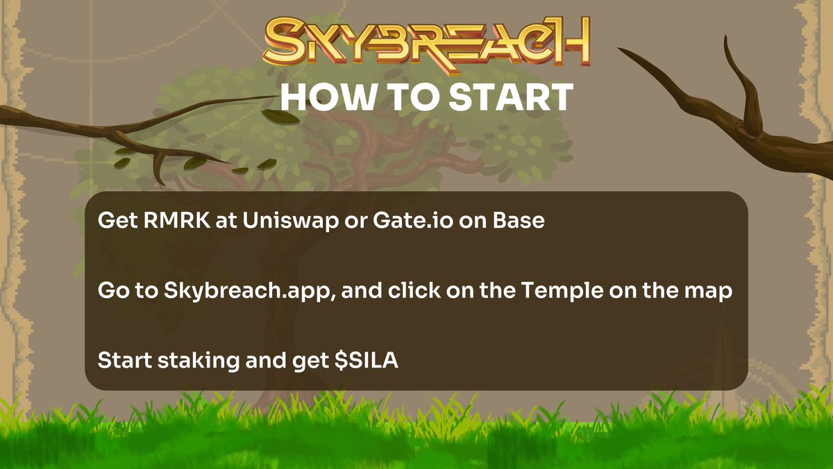 SkybreachNFT's tweet photo. Here a short intro on how to start at https://t.co/bfFYIs2DqA 

Hint: there's also a widget to swap tokens directly at Skybreach in case you don't have enough RMRK or ETH. 😉 https://t.co/bSpf6uVhgM
