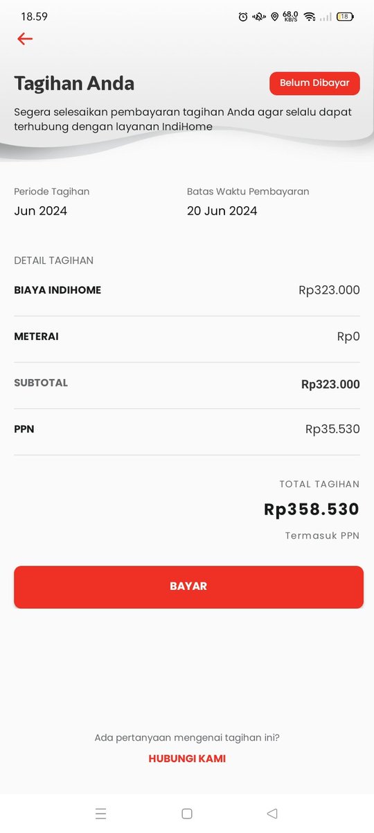 saucestrawbrry's tweet photo. halo @IndiHomeCare @indihometvcom @TelkomIndonesia ini knp ya kak biaya indihome saya naik tanpa pemberitahuan? kemudian di riwayat pembayaran aplikasi juga berubah, pdhl jelas2 bulan lalu sya bayar 325.230.
tolong kejelasannya jika ada kenaikan setidaknya ada pemberitahuan mksh https://t.co/fSr535BWXc