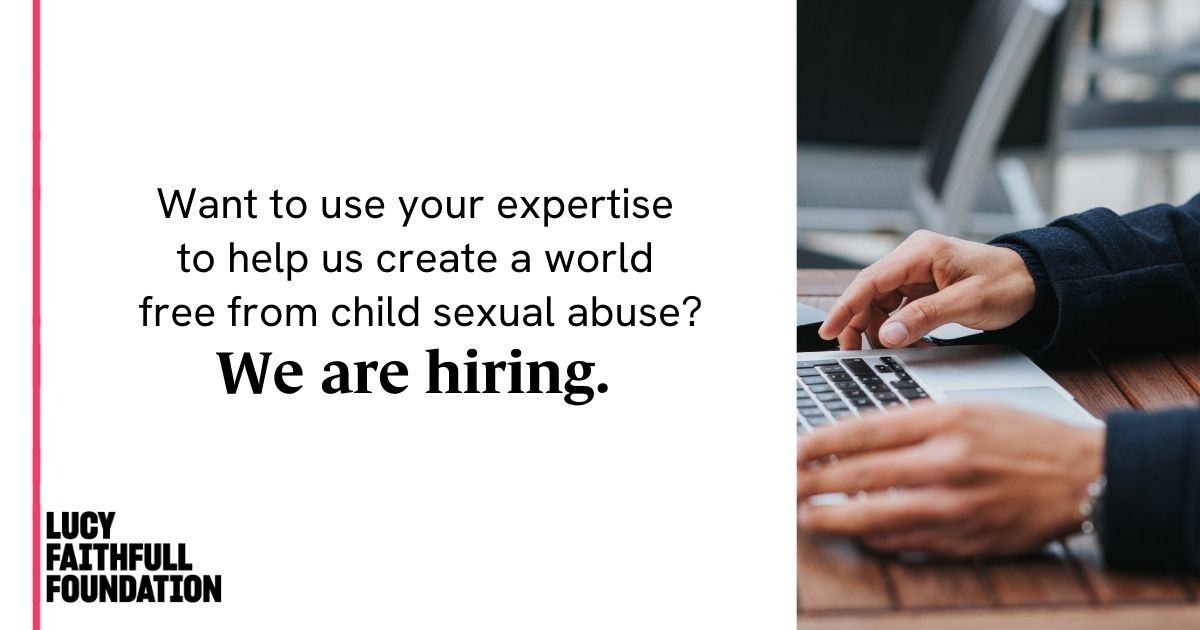 Want to join our team? 🤝

We're looking for a skilled and experienced Communications Manager to elevate our communications and to help our message reach those who need to hear it.

✅ Apply now: lucyfaithfull.org.uk/jobs.htm#comms…

➡️ Our values: lucyfaithfull.org.uk/our_values.htm