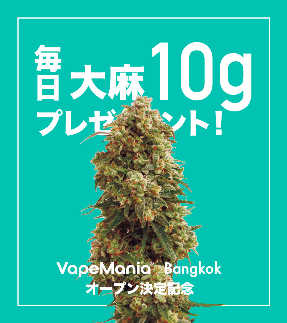 ／
9️⃣日目！
タイ往復航空券も当たる！
10日連続キャンペーン✈️🇹🇭
＼

今日の一言「オーガニック大麻はすっごい深い。」

10日連続応募で、当選率up✨✨

【9️⃣日目】

SAMURAI WEED 10g × 1名様

［今すぐ応募！］
　　∨
　　∨
🌿応募方法🌿
①このツイートをRT + いいね
②@VapeManiaThai