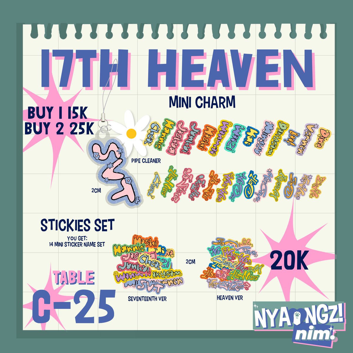 nyaongznim's tweet photo. nyaongznim is going to p-land vol. 3!!!! 🐈

[ reshares &amp; likes are very much appreciated! ]

here is our product catalogue for p-land! 🛒🌷

🛒 table C-25 💓
📆 both days, 22 — 23 june!

[say ‘hi hello hiii nyaongz!’ to get a special freebies from me!]

#plandvol3_catalogue https://t.co/M6jXzjsOfs