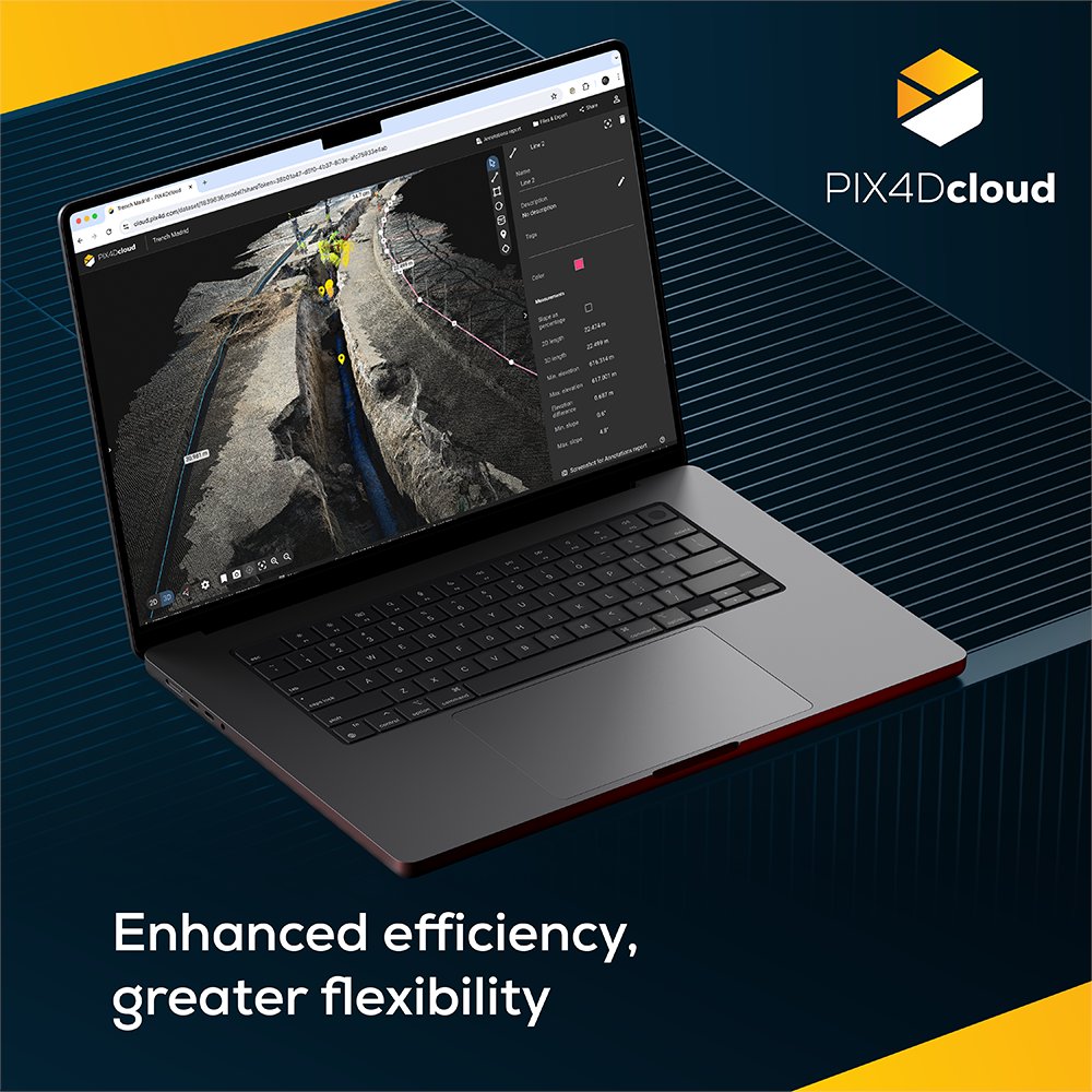 pix4d's tweet image. Curious about how to get the best results from #PIX4Dcloud? 🕵️‍♂️ Our dedicated article covers four of the latest features:

1️⃣ #DXF export  📐
2️⃣ #SHP export for #GIS integration 📁
3️⃣ DXF and #IFC overlay  🗺️
4️⃣ Annotations report 📊

Find out here: hubs.li/Q02CqVg_0