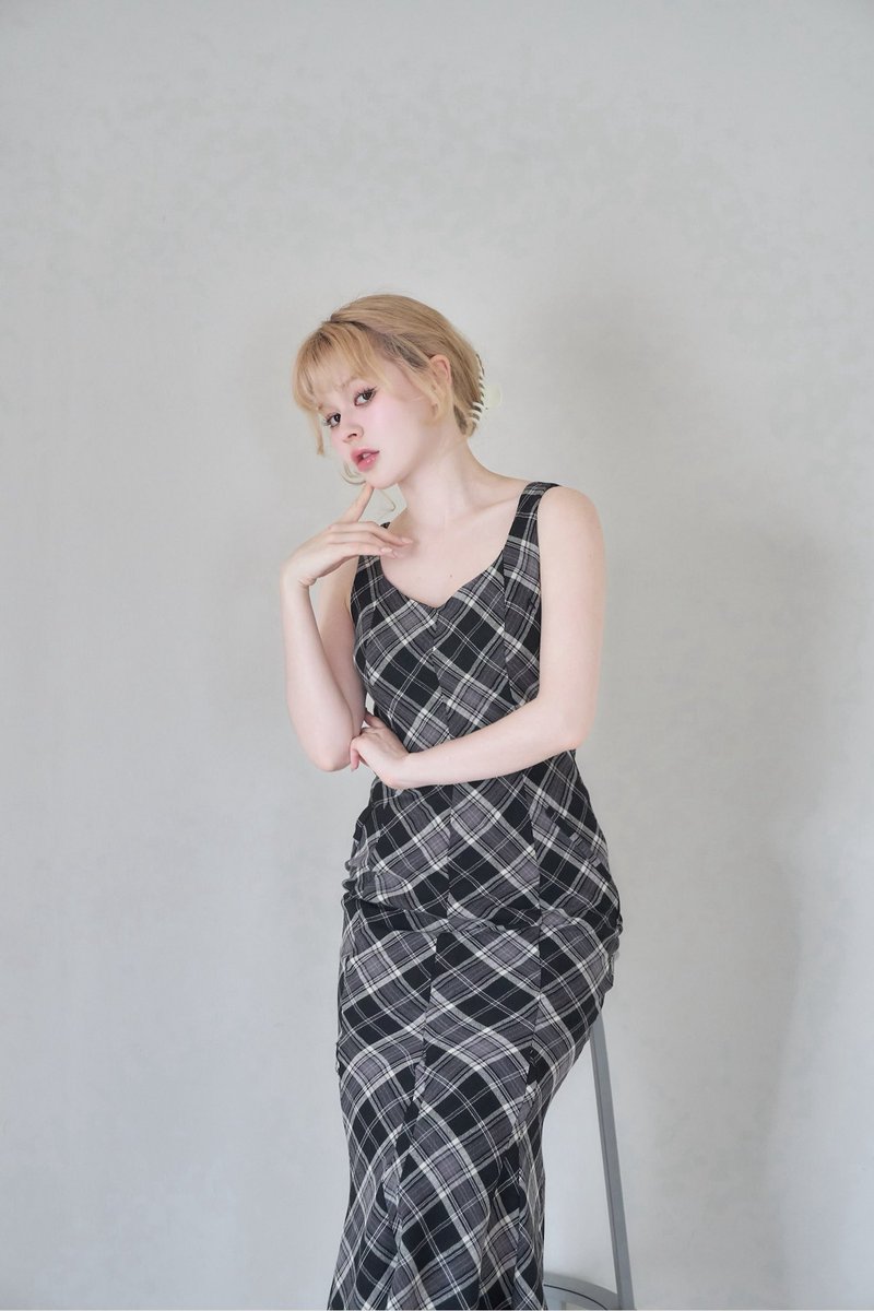 ANDMARY Alicia check dress 