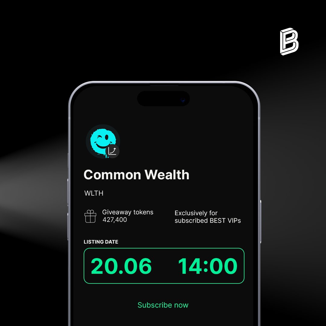 New listing alert! We just added $WLTH to our listing countdown.  @joincommonwlth is an all-in-one investment platform with the goal to be  the on-ramp to Web3 investment for the masses, whether crypto