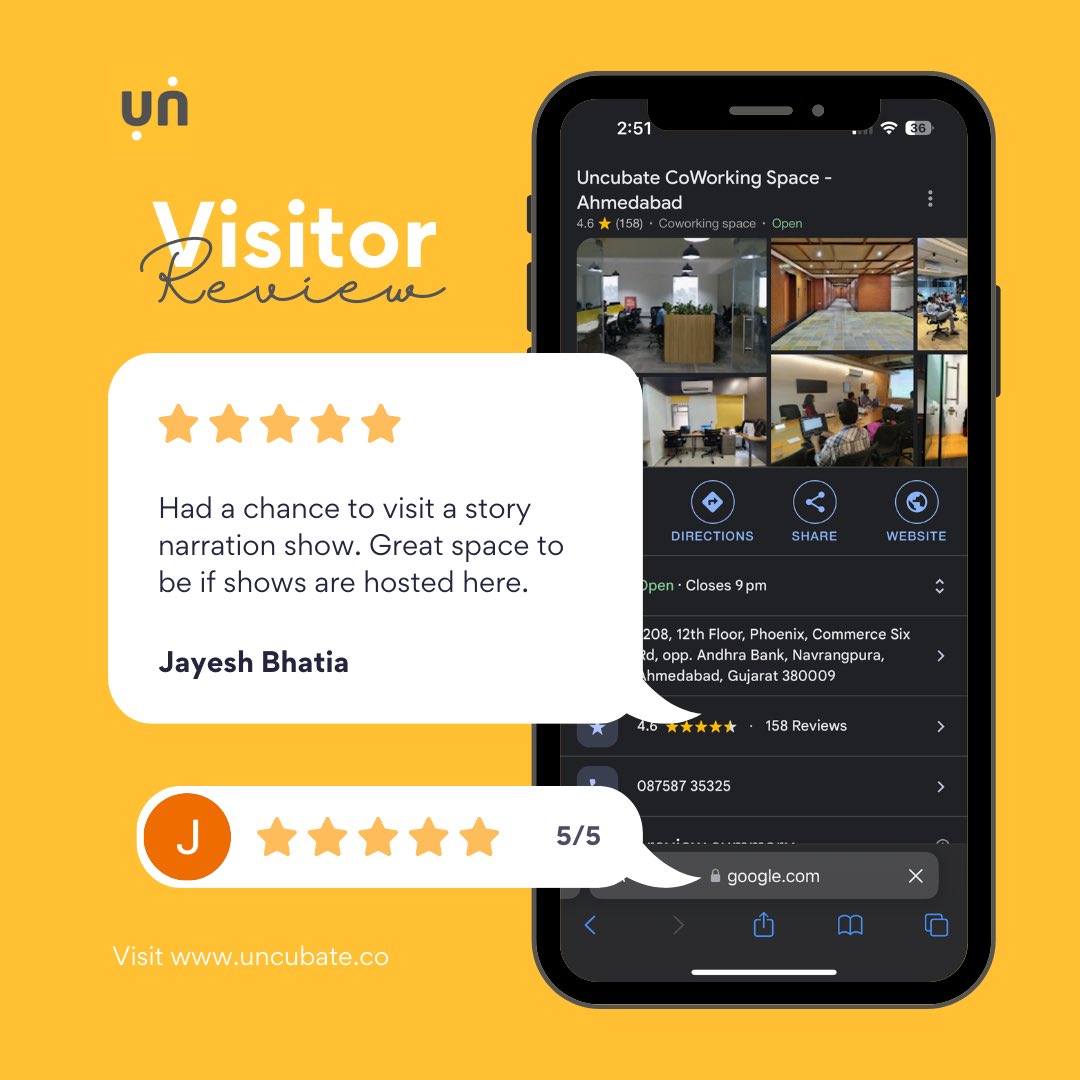 uncubate's tweet photo. Some more happy customers and visitors! 😊 We’re grateful for the kind words &amp; the trust our clients place in us.

#Uncubate #cowork #coworker #coworking #coworkingspace #ahmedabad #gujarat #coworkingspaceinahmedabad #networking #eventspace #privatecabin #flexidesk #productivity https://t.co/wP4rSwICGw