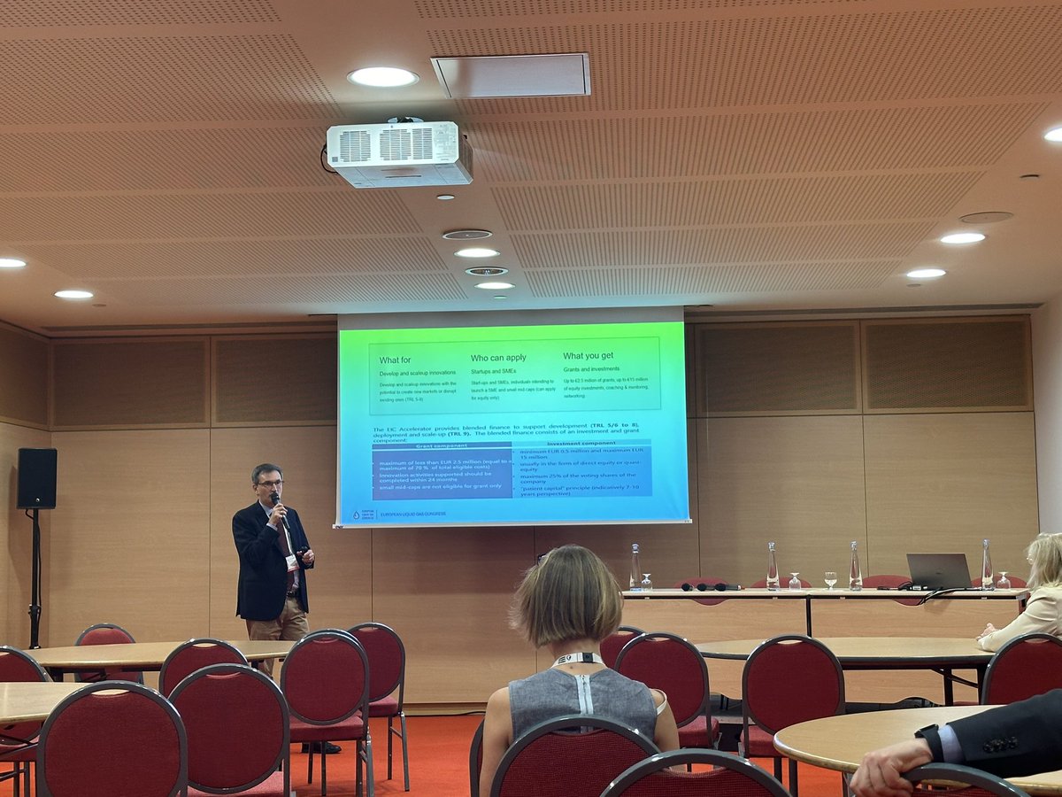 Really enjoyed the workshop about financing opportunities in the EU and how companies can tap into such funding options as <a href="/HorizonEU/">Horizon Europe 🇪🇺</a> to help enhance the sustainable and renewable future. <a href="/LiquidGasEurope/">Liquid Gas Europe</a> <a href="/elgc_news/">EuropeanLiquidGasCongress</a>