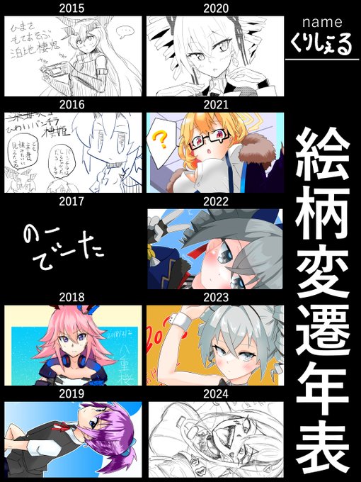 テンプレートお借りしました
変わってるような変わって無いような感じですね
2017年は漁ったけど一枚も絵が出てきませんでした 