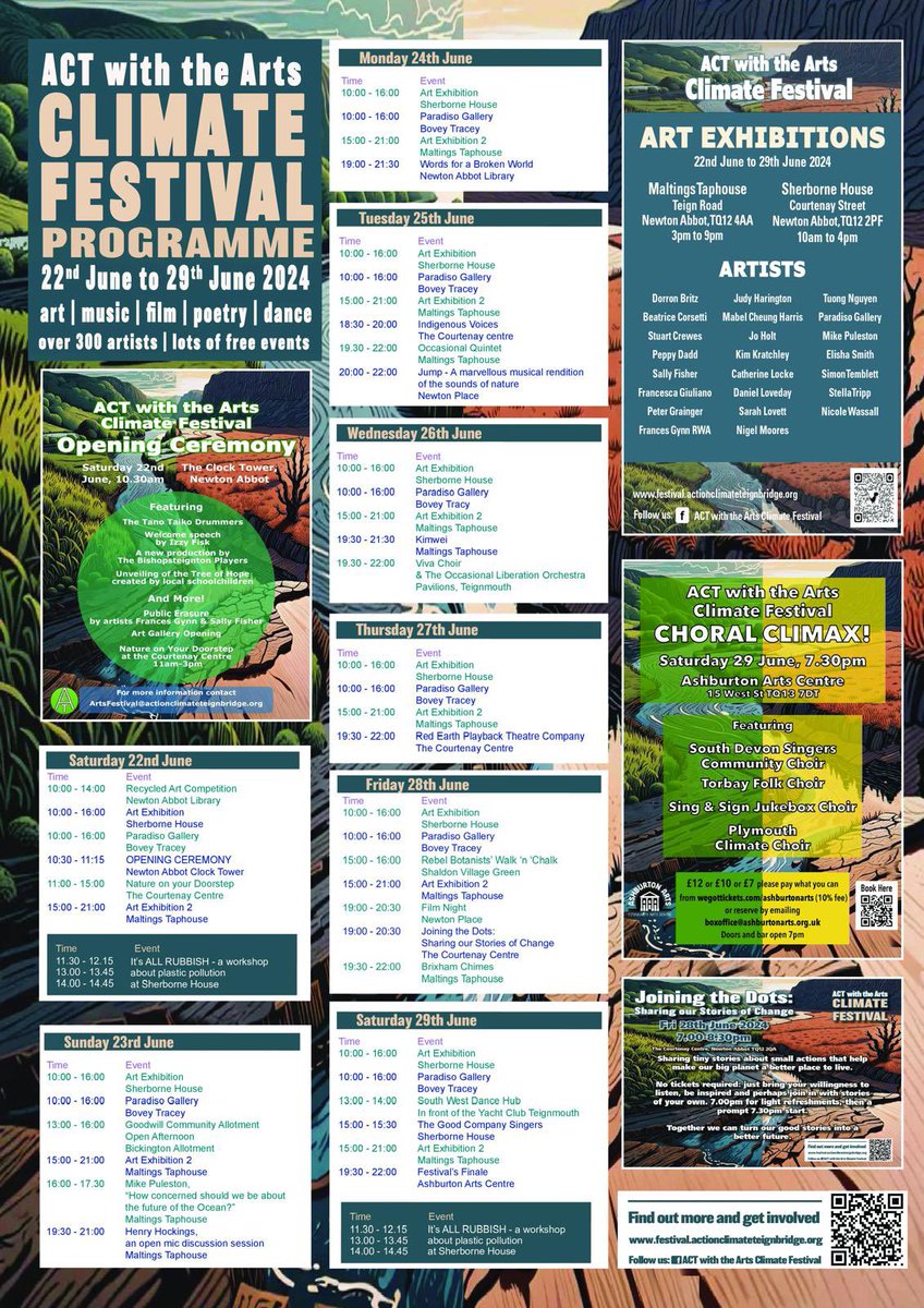 annie mitchell ππ π (@annieingarden) on Twitter photo Our fantastic Arts for Climate Festival begins Saturday. Joining threads for creativity, climate & environmental care & justice. <a href="/XRTeignbridge/">XRTeignbridge</a> <a href="/DevonTransform/">Devon Transformed π</a> <a href="/DevonWildlife/">Devon Wildlife Trust</a> <a href="/Teignbridge/">Teignbridge</a> @WCountryVoices <a href="/BPSSouthWest/">BPS South West</a> <a href="/ACTeignbridge/">Action on Climate in Teignbridge</a> @PsychSocChange festival.actionclimateteignbridge.org Our fantastic Arts for Climate Festival begins Saturday. Joining threads for creativity, climate & environmental care & justice. <a href="/XRTeignbridge/">XRTeignbridge</a> <a href="/DevonTransform/">Devon Transformed π</a> <a href="/DevonWildlife/">Devon Wildlife Trust</a> <a href="/Teignbridge/">Teignbridge</a> @WCountryVoices <a href="/BPSSouthWest/">BPS South West</a> <a href="/ACTeignbridge/">Action on Climate in Teignbridge</a> @PsychSocChange festival.actionclimateteignbridge.org