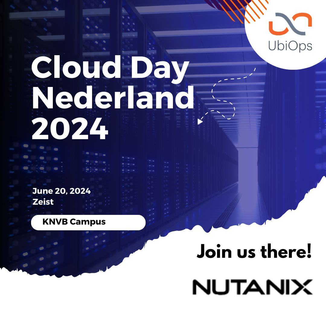 UbiOps_'s tweet photo. ☘ UbiOps at the @Nutanix Cloud Day Nederland this week! ☘ 

Let's meet and discuss your next AI project ☕ 
#event #cloud #nutanix #partners #ml #ai https://t.co/RoezfVTOxI