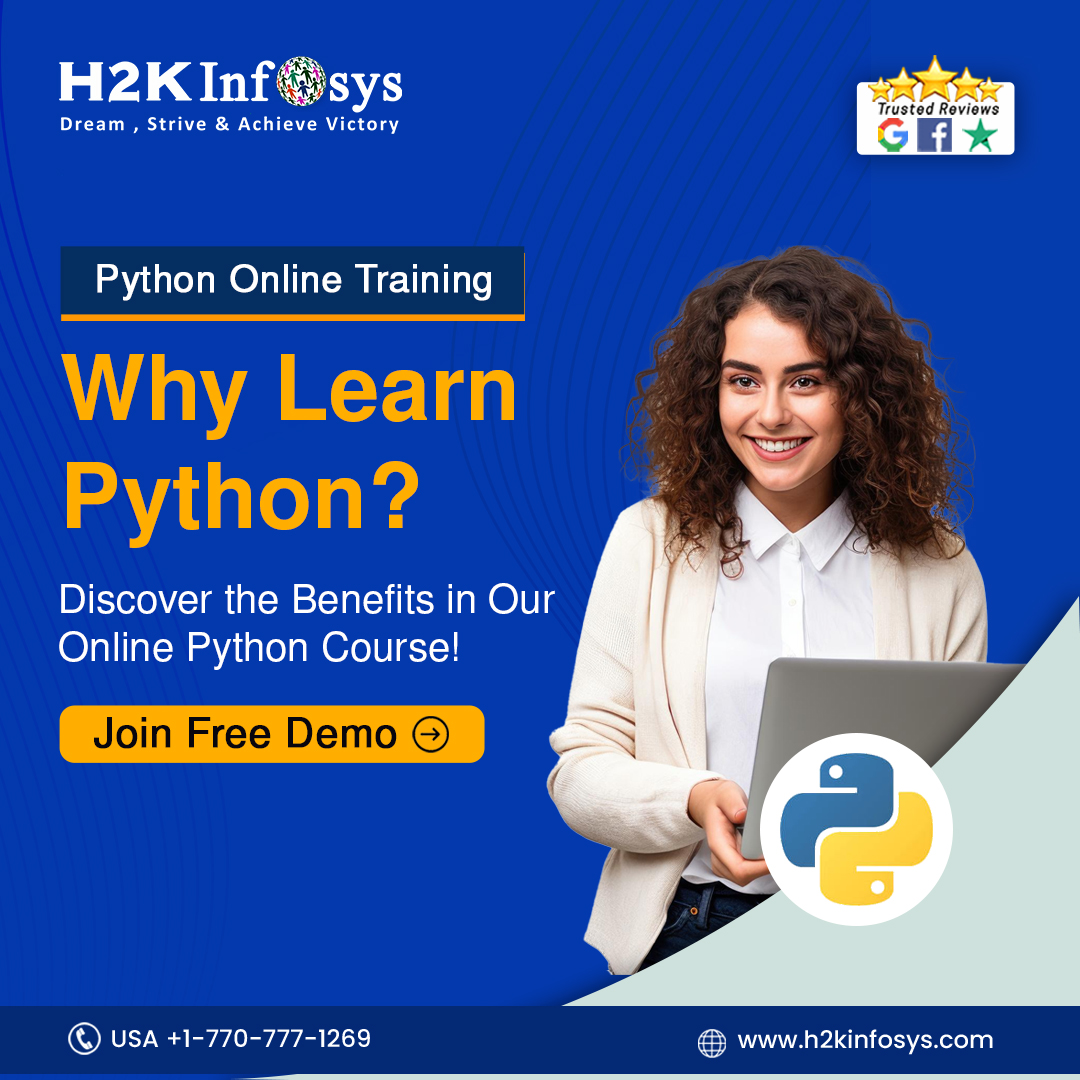 h2kinfosys's tweet image. Ever wondered why Python is one of the most popular programming languages? Join our online Python course to discover its versatility in web development, artificial intelligence, and beyond.
Enroll Here: bit.ly/3lzgajT
#PythonBasics #PythonAdvanced #pythonprogramming