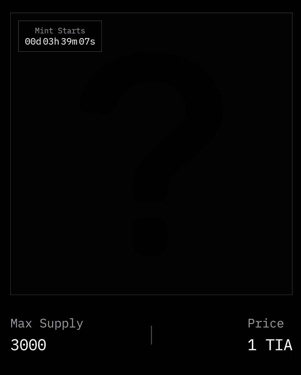 Epsylone_BTC's tweet photo. Nouveau NFT sur https://t.co/pMIie3vBhq à 18h à 1 $TIA pour 3000 de supply
Le dernier avec supply limitée à fair x10 donc je vais essayer d'en mint plusieurs mais va falloir être vif et monter les fees
Ça permet de farmer @hyperlane, @Formachain et @AstriaOrg
Pour bridge vers @Formachain depuis @CelestiaOrg
https://t.co/znb8Oq38M8