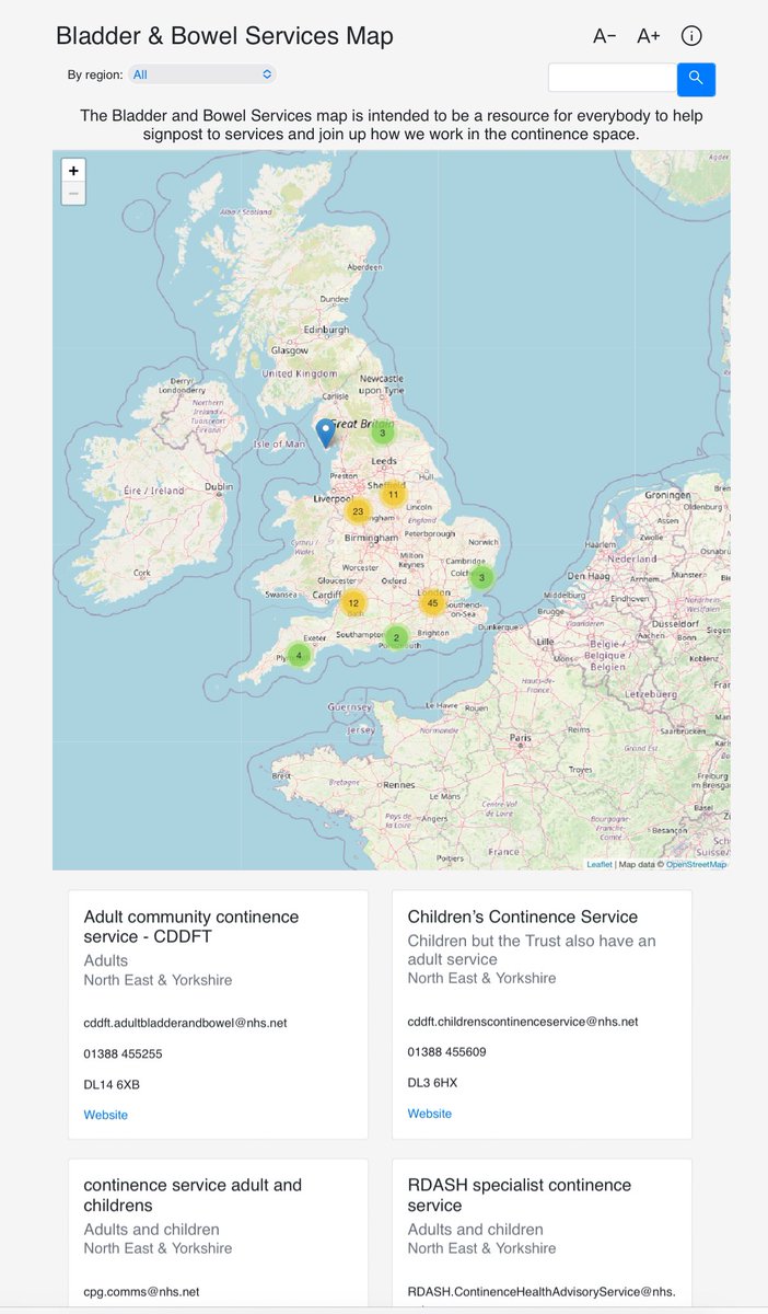 During World Continence Week #WCW2024 check out the BABCON bladder &amp; bowel service map. A joined up way to find adult and children’s services across England. Still work in progress so please let us know of any services not listed bladderandbowelservicesmap.com #continence <a href="/WFIP_Official/">WFIPP</a>