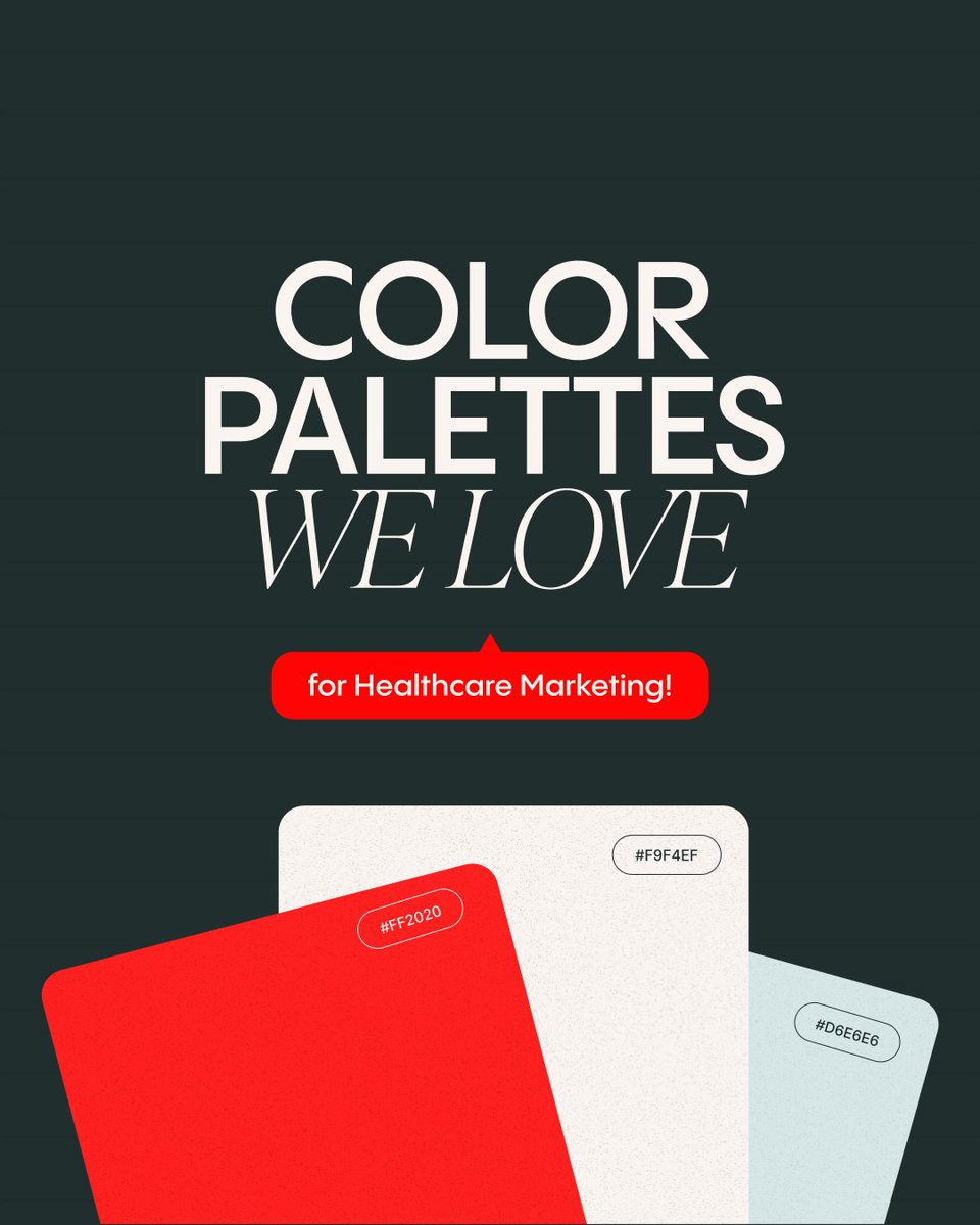 HudsonFusion's tweet photo. The right colors can make your healthcare brand feel more welcoming, professional, and trustworthy. Let's find the perfect palette to elevate your image. 

 #HealthcareMarketing #ColorPalettes #BrandIdentity #HealthcareDesign #WellnessColors https://t.co/0wgJVaKryN
