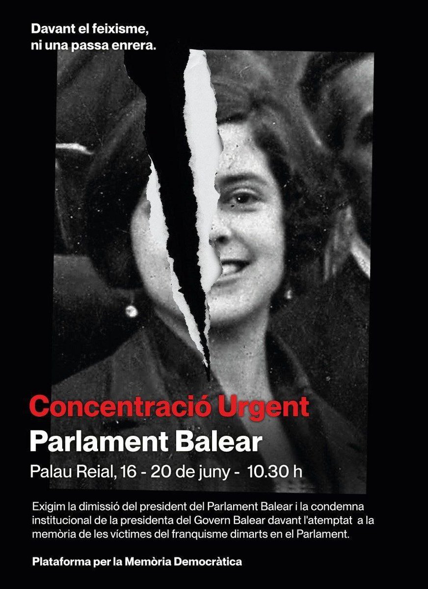 EnriqueSantiago's tweet photo. No les basta a los ultras de Vox con la violencia fascista: también vulneran el derecho a la memoria de #AuroraPicornell.

No vamos a permitir que quede impune.

✍🏻 @elpce hemos presentado denuncia en la Fiscalía por delito de odio e infracción de la ley de memoria democrática. https://t.co/SAEtAIQ0d6