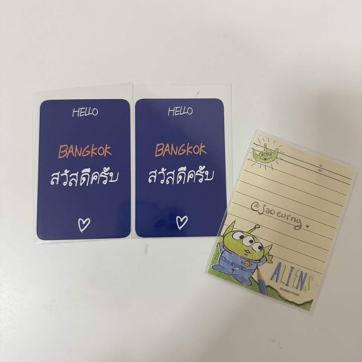 ꒰ 🛒 พร้อมส่ง ꒱

จองอู ktown fansign hello bangkok
🔖 2 ใบ 900 รวมส่ง ems

📦 มีรอบส่งพรุ่งนี้ 20/6
#ตลาดนัดtreasure #ตลาดนัดเด็กสมบัติ