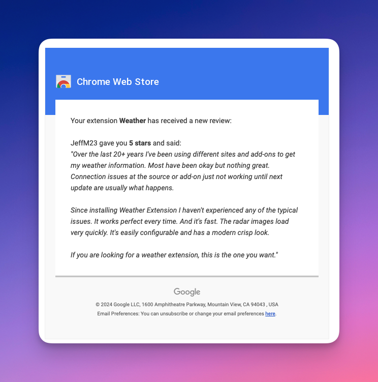 Weather Extension tweet media