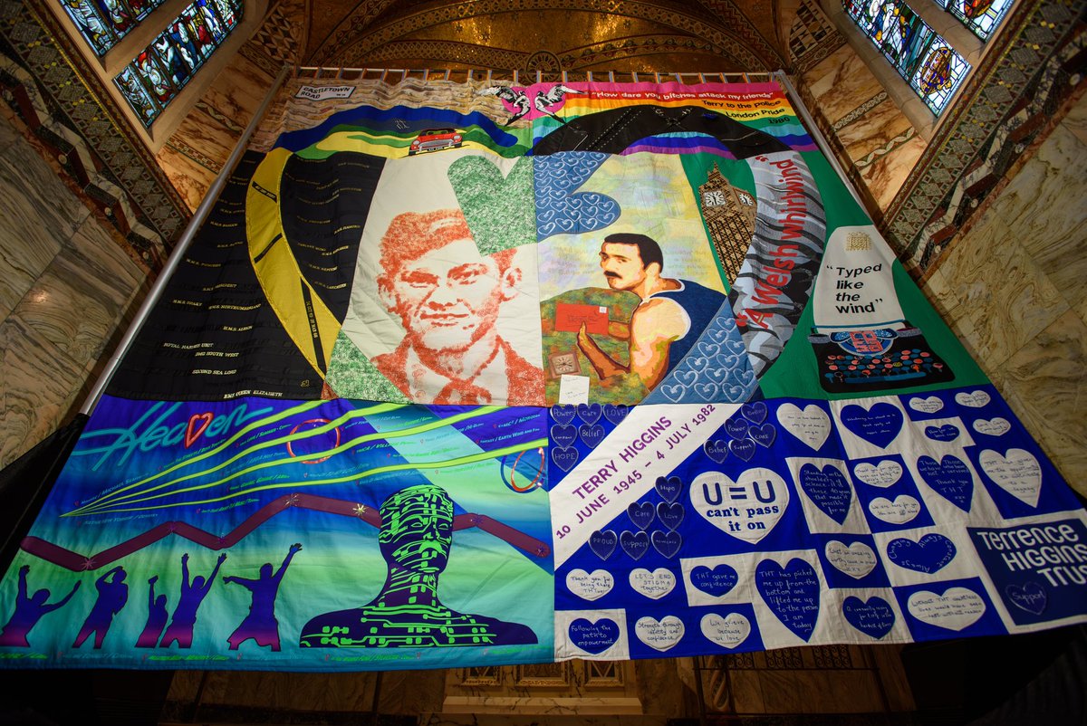 Nathan Wyburn Artist (@nathanwyburnart) on Twitter photo Honoured to be a continued part of this project. My Terry Higgins stamps art (the red and green bit to mark his Welsh heritage) was made into part of this <a href="/THTorguk/">Terrence Higgins Trust</a> Memorial Quilt and it’s currently touring some incredibly poignant venues. These images are from Fitzrovia Chapel. Honoured to be a continued part of this project. My Terry Higgins stamps art (the red and green bit to mark his Welsh heritage) was made into part of this <a href="/THTorguk/">Terrence Higgins Trust</a> Memorial Quilt and it’s currently touring some incredibly poignant venues. These images are from Fitzrovia Chapel.