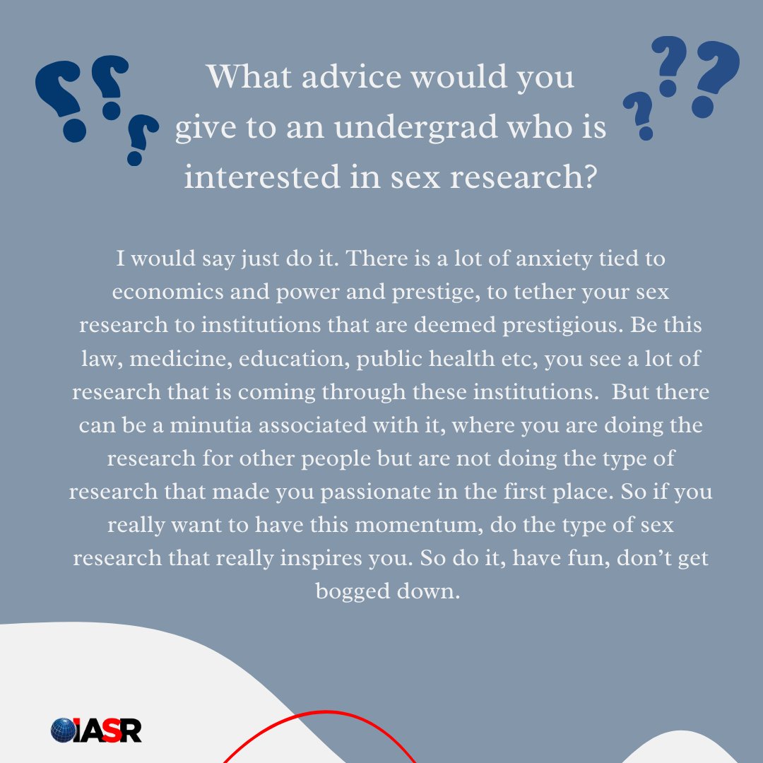 "Do the type of sex research that inspires you."
Our next Sexpert is @Tbrooks_SexPsy who is an Assistant Professor at New Mexico Highlands University.