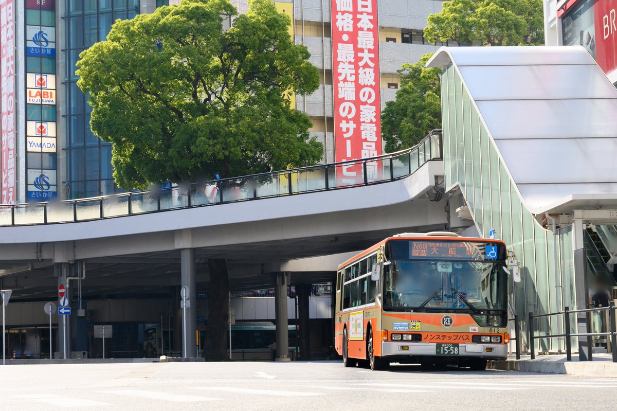 江ノ電バス 612・613・616 600番台が中乗り路線に入ることも多くなり