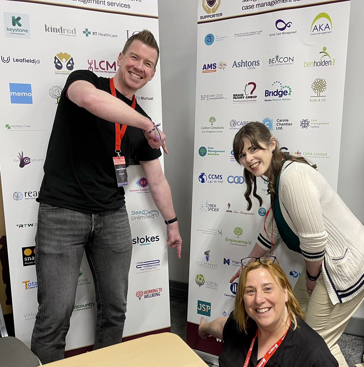 And the award for the best supporter pose of  #BaBICM2024 goes to the team from <a href="/__J__S__P__/">JSP Case Management</a>  thanks to everyone who has visited us during the event and well done to all the <a href="/BABICMorg/">BABICM</a> team on another great #casemanagement event!